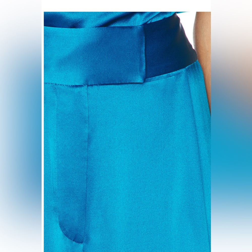 The Sei Royal Blue 100% Silk Draped Top and Trousers💙 - Picture 5 of 13